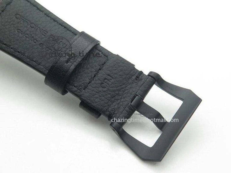 Popular PAM384 N Real PR Real Ceramic V6F Best Edition On Black Leather Strap P 8517