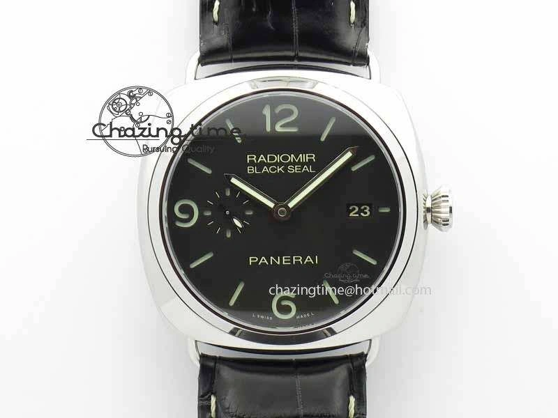 PAM388 O VSF 1:1 Best Edition Black Dial On Black Leather Strap P.9000 Super Clone ZeroBulk 8461