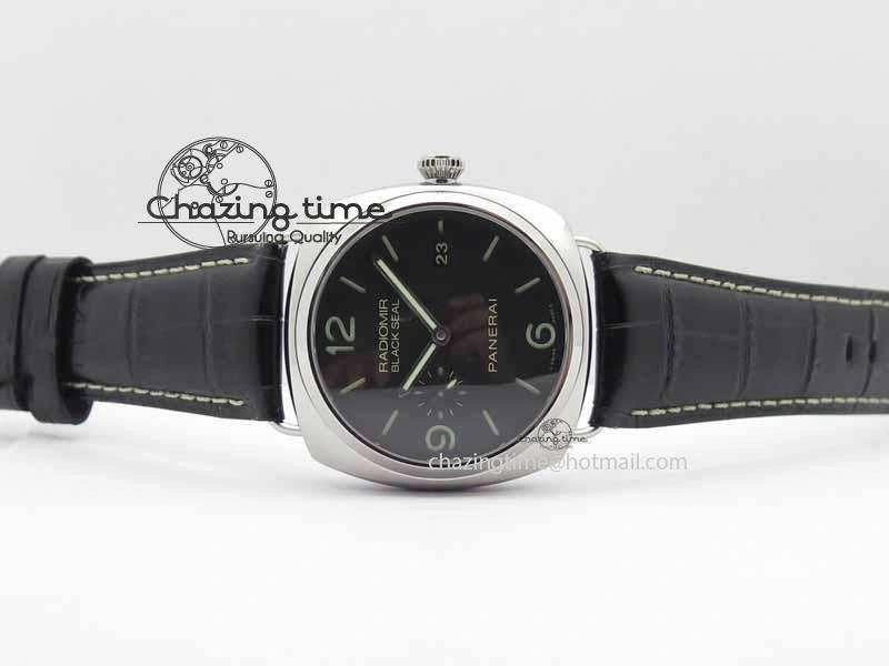 PAM388 O VSF 1:1 Best Edition Black Dial On Black Leather Strap P.9000 Super Clone ZeroBulk 8461