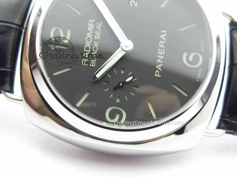 PAM388 O VSF 1:1 Best Edition Black Dial On Black Leather Strap P.9000 Super Clone ZeroBulk 8461