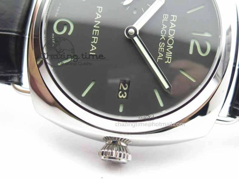 PAM388 O VSF 1:1 Best Edition Black Dial On Black Leather Strap P.9000 Super Clone ZeroBulk 8461