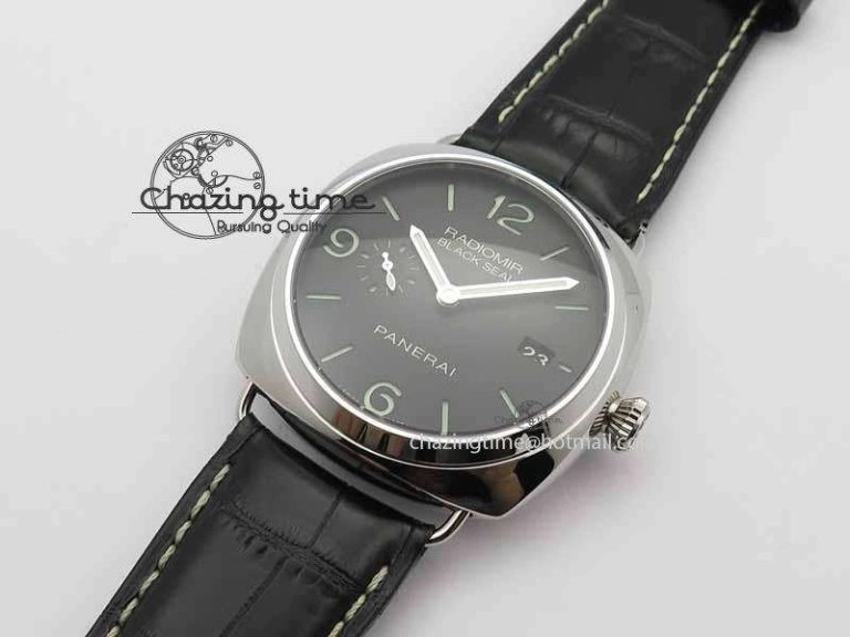 PAM388 O VSF 1:1 Best Edition Black Dial On Black Leather Strap P.9000 Super Clone ZeroBulk 8461