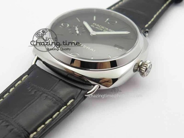 PAM388 O VSF 1:1 Best Edition Black Dial On Black Leather Strap P.9000 Super Clone ZeroBulk 8461