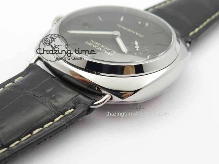 PAM388 O VSF 1:1 Best Edition Black Dial On Black Leather Strap P.9000 Super Clone ZeroBulk 8461