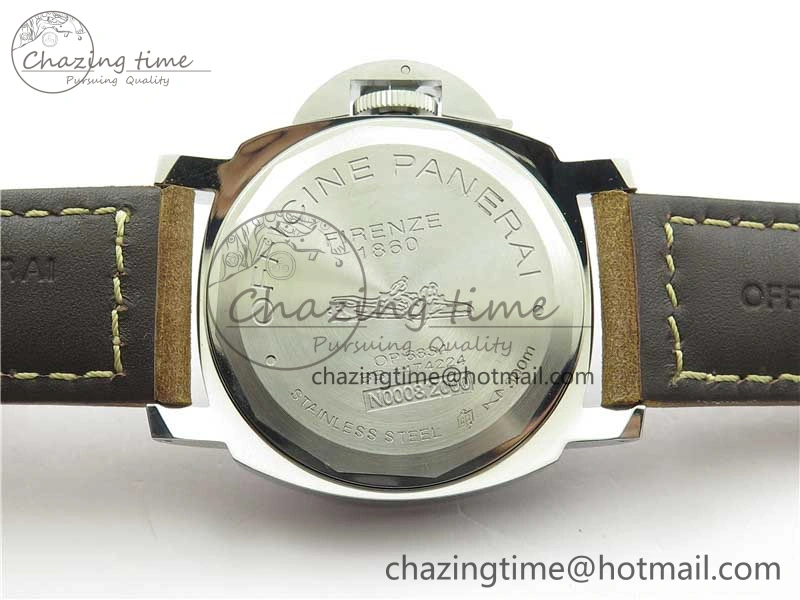 Sleek PAM390 N Noob 1:1 Best Edition on Brown Leather Strap A6497 with Y-Incabloc V 8392