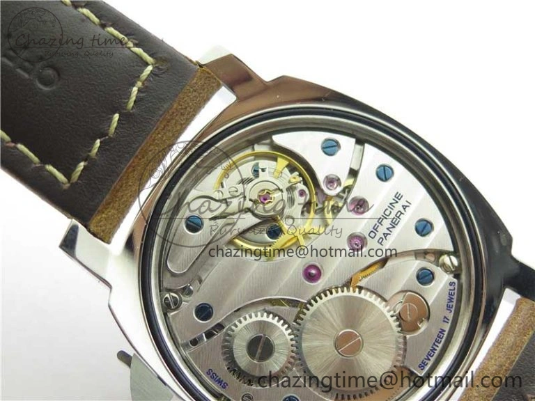 Sleek PAM390 N Noob 1:1 Best Edition on Brown Leather Strap A6497 with Y-Incabloc V 8392