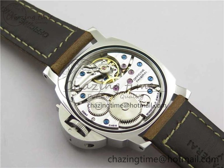 Sleek PAM390 N Noob 1:1 Best Edition on Brown Leather Strap A6497 with Y-Incabloc V 8392