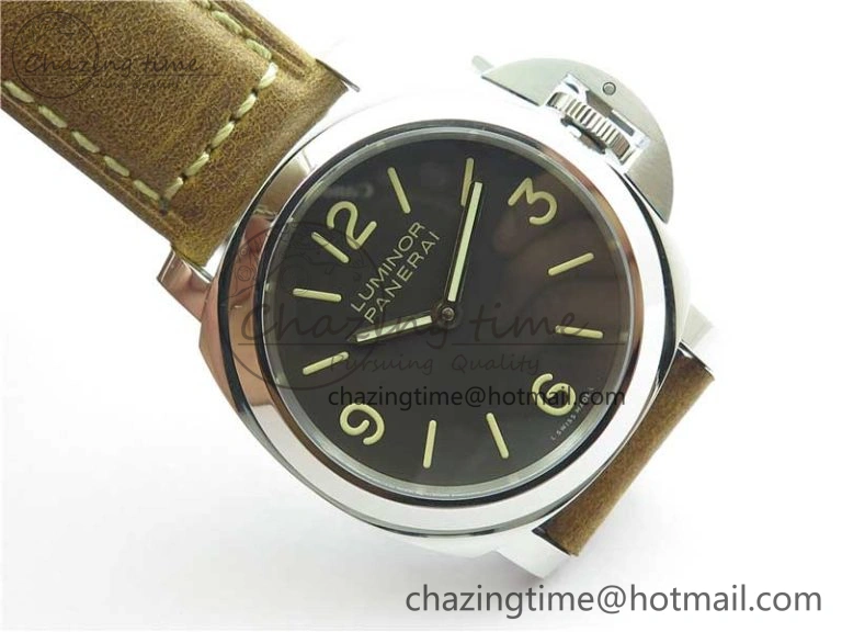 Sleek PAM390 N Noob 1:1 Best Edition on Brown Leather Strap A6497 with Y-Incabloc V 8392