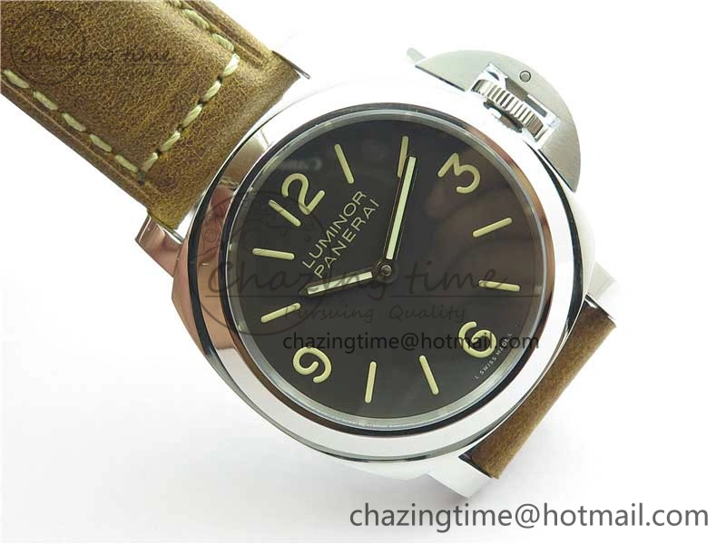 Sleek PAM390 N Noob 1:1 Best Edition on Brown Leather Strap A6497 with Y-Incabloc V 8392