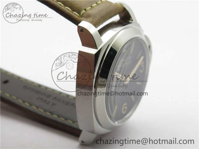 Sleek PAM390 N Noob 1:1 Best Edition on Brown Leather Strap A6497 with Y-Incabloc V 8392