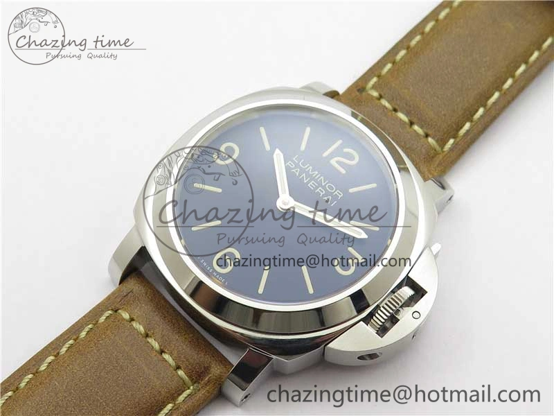 Sleek PAM390 N Noob 1:1 Best Edition on Brown Leather Strap A6497 with Y-Incabloc V 8392