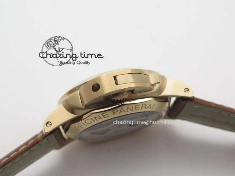 PAM393 P Ladies RG ZF 1:1 Best Edition On Brown Leather Strap P Upgraded 8522