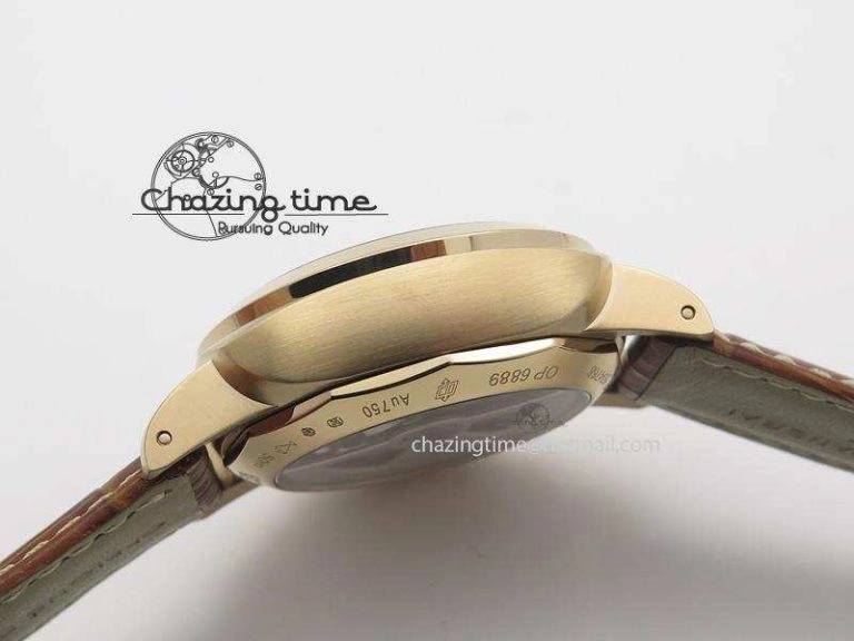 PAM393 P Ladies RG ZF 1:1 Best Edition On Brown Leather Strap P Upgraded 8522