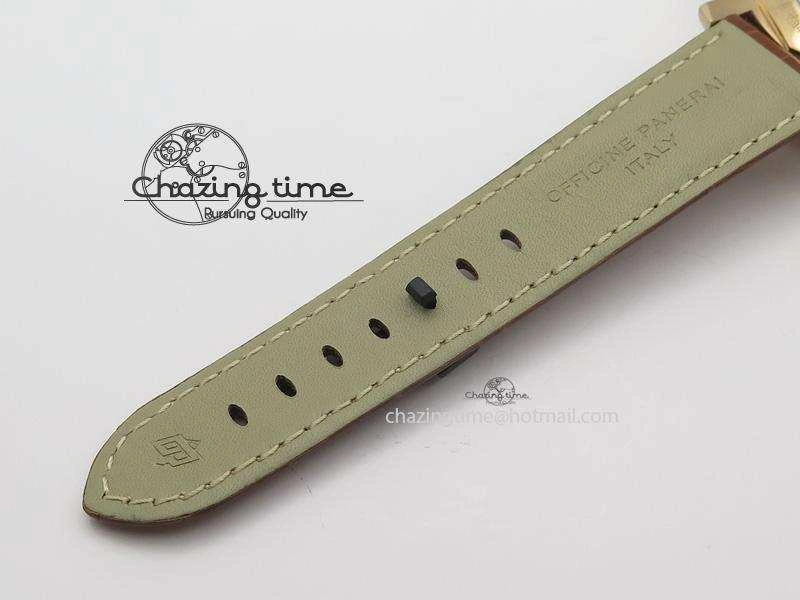 PAM393 P Ladies RG ZF 1:1 Best Edition On Brown Leather Strap P Upgraded 8522
