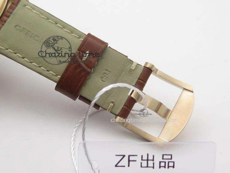 PAM393 P Ladies RG ZF 1:1 Best Edition On Brown Leather Strap P Upgraded 8522