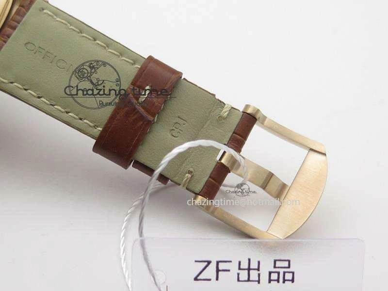 PAM393 P Ladies RG ZF 1:1 Best Edition On Brown Leather Strap P Upgraded 8522
