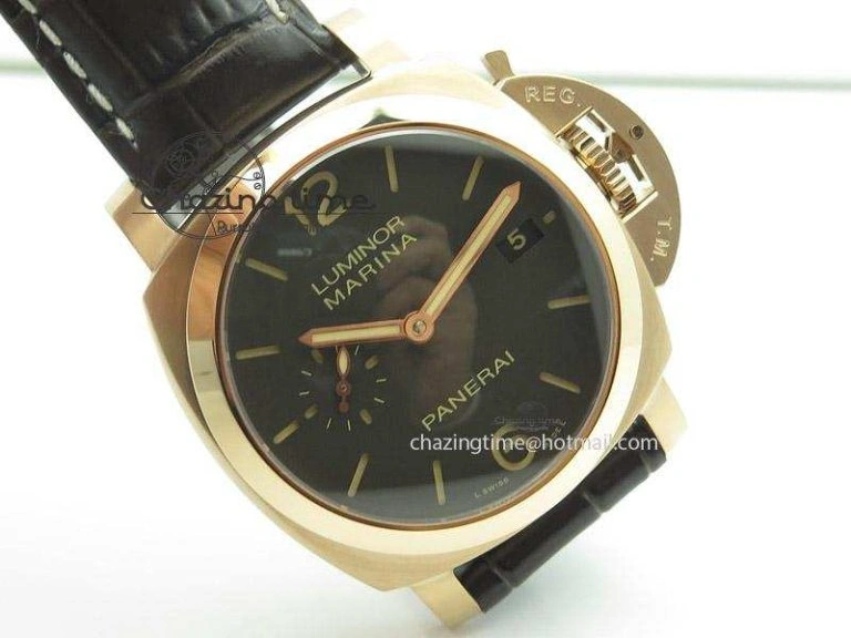 PAM393 P V6 Lite Best Edition On Brown Leather Strap ST FlexibleFit 8580
