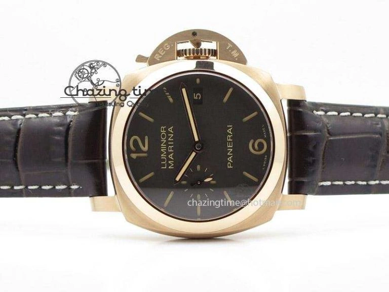 PAM393 P V6 Lite Best Edition On Brown Leather Strap ST FlexibleFit 8580