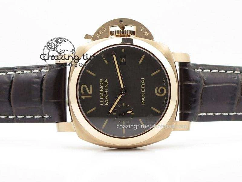 PAM393 P V6 Lite Best Edition On Brown Leather Strap ST FlexibleFit 8580
