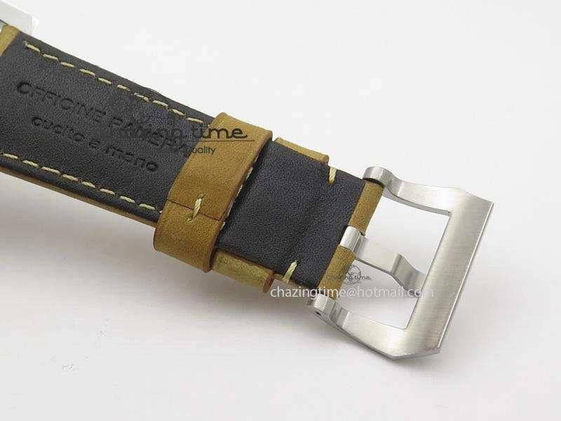 Popular PAM423 P SF Best Edition Black Dial On Brown Asso Strap P.3000 Super Clone 8528