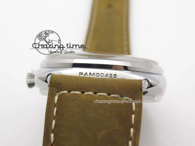 PAM425 O ZF Best Edition S.L.C Dial On Brown Asso Strap P.3000 Super Clone Functional 8525