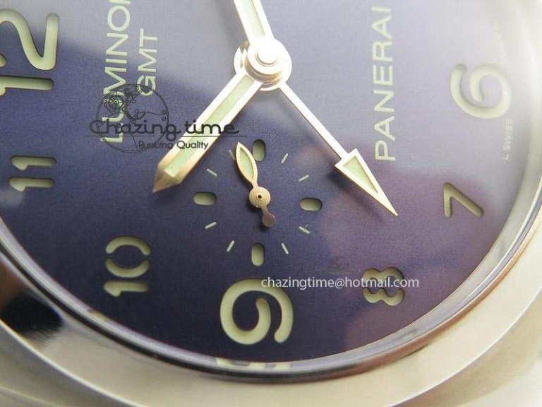 PAM437 L Titanium ZF Best Edition Blue Dial On Blue Leather Strap P Trendy 8547