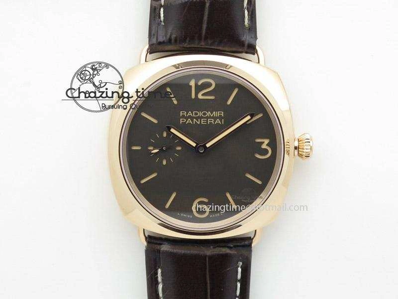 PAM439 O Radiomir V6F Best Edition on Brown Leather Strap P. Sophisticated 8574