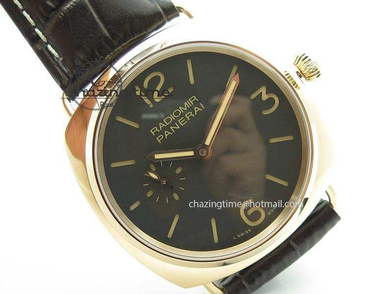 PAM439 O Radiomir V6F Best Edition on Brown Leather Strap P. Sophisticated 8574