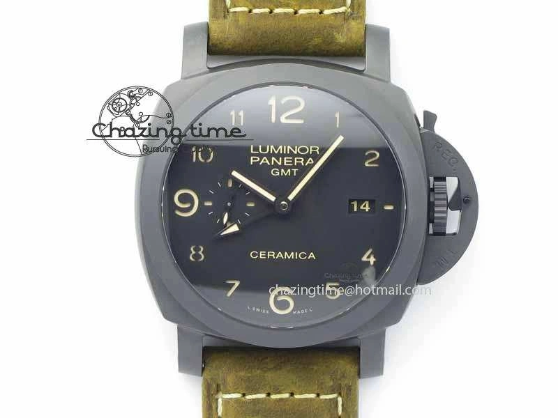 OnTrend PAM441 O Real Ceramic VSF 1:1 Best Edition On Brown Asso Strap P.9001 Super Clone V 8448