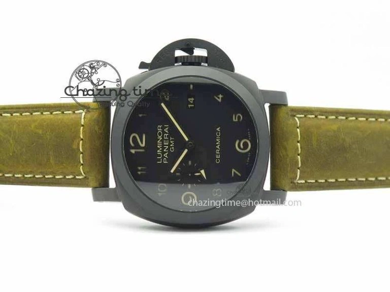OnTrend PAM441 O Real Ceramic VSF 1:1 Best Edition On Brown Asso Strap P.9001 Super Clone V 8448