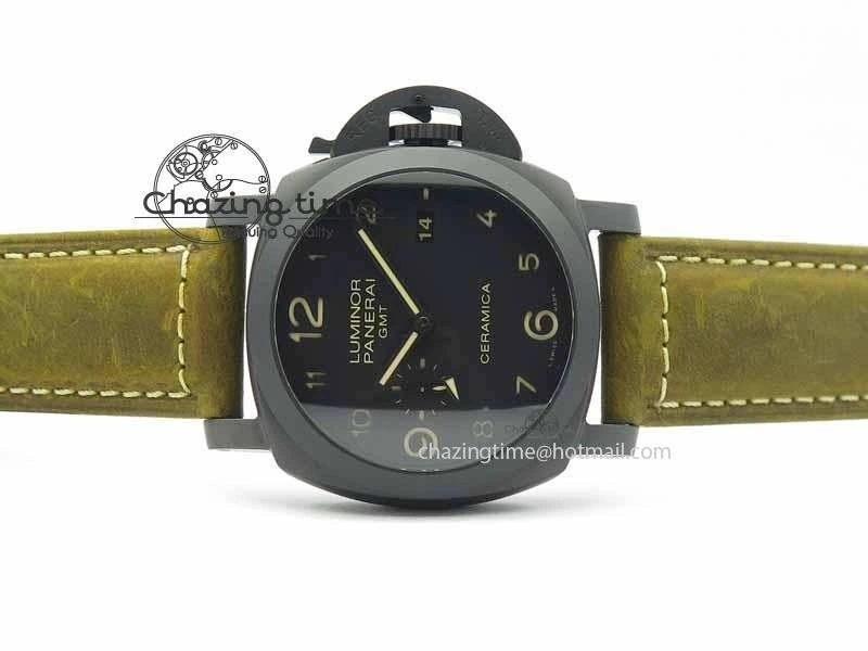 OnTrend PAM441 O Real Ceramic VSF 1:1 Best Edition On Brown Asso Strap P.9001 Super Clone V 8448
