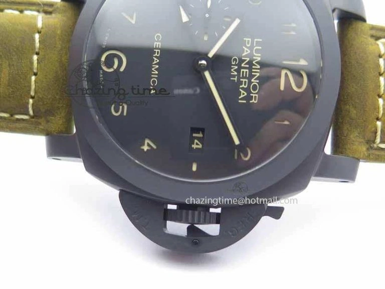 OnTrend PAM441 O Real Ceramic VSF 1:1 Best Edition On Brown Asso Strap P.9001 Super Clone V 8448