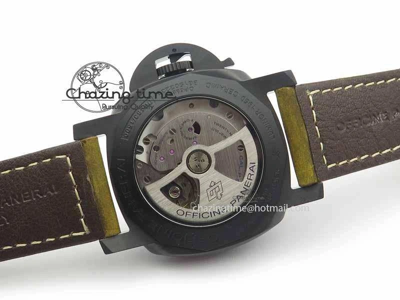OnTrend PAM441 O Real Ceramic VSF 1:1 Best Edition On Brown Asso Strap P.9001 Super Clone V 8448