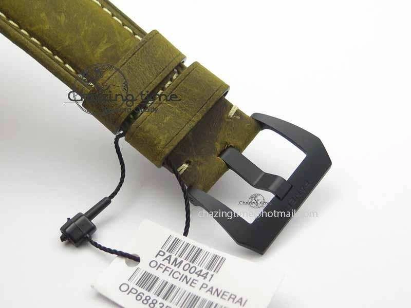 OnTrend PAM441 O Real Ceramic VSF 1:1 Best Edition On Brown Asso Strap P.9001 Super Clone V 8448