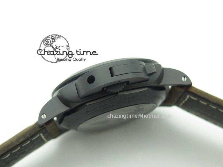 PAM441 O Real Ceramic ZF 1:1 Best Edition on Brown Asso Strap ZP. TravelReady 8597