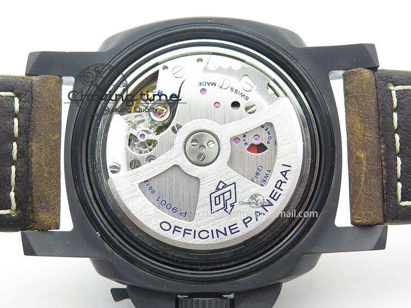 PAM441 O Real Ceramic ZF 1:1 Best Edition on Brown Asso Strap ZP. TravelReady 8597