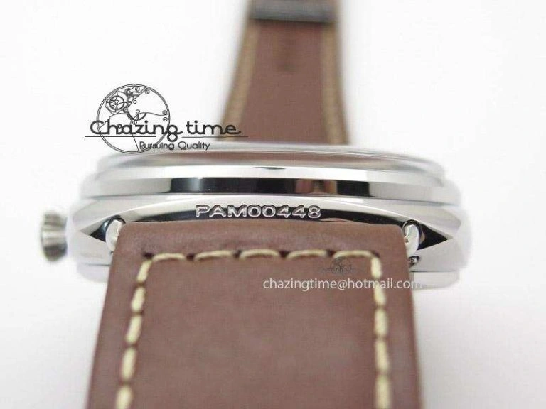 PAM448 O ZF 1:1 Best Edition on Thick Brown Leather Strap P.3000 Super Clone V Resilient 8598