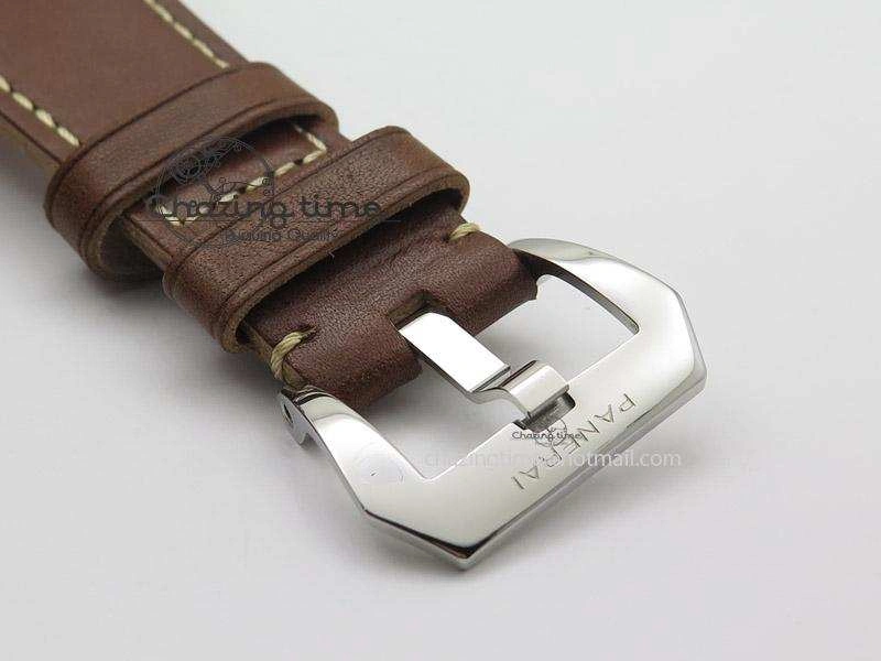 PAM448 O ZF 1:1 Best Edition on Thick Brown Leather Strap P.3000 Super Clone V Resilient 8598