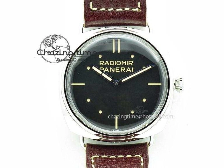 QuickDry PAM449 O SF Batton Dial on Thick Deep Brown Leather Strap P.3000 Super Clone 8608