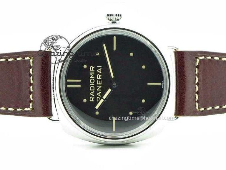 QuickDry PAM449 O SF Batton Dial on Thick Deep Brown Leather Strap P.3000 Super Clone 8608