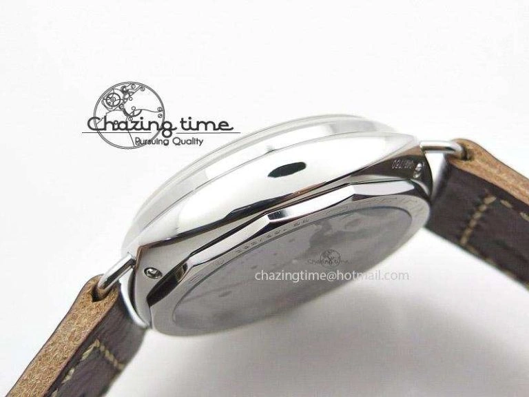 QuickDry PAM449 O SF Batton Dial on Thick Deep Brown Leather Strap P.3000 Super Clone 8608