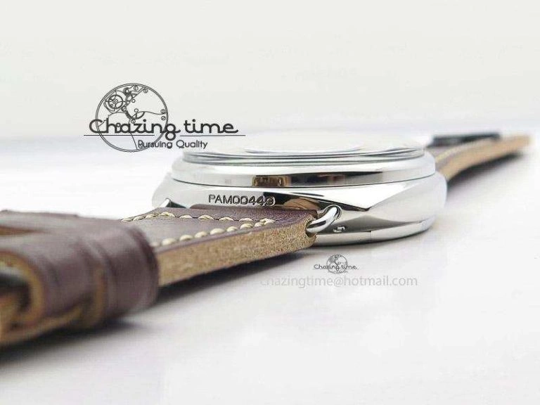 QuickDry PAM449 O SF Batton Dial on Thick Deep Brown Leather Strap P.3000 Super Clone 8608