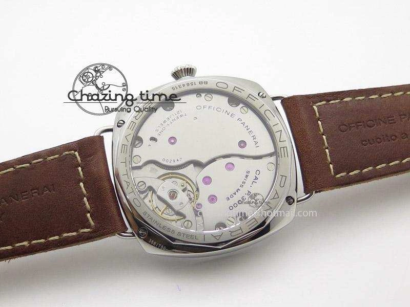 Lightweight PAM449 O ZF 1:1 Best Edition On Thick Brown Leather Strap P.3000 Super Clone V 8563