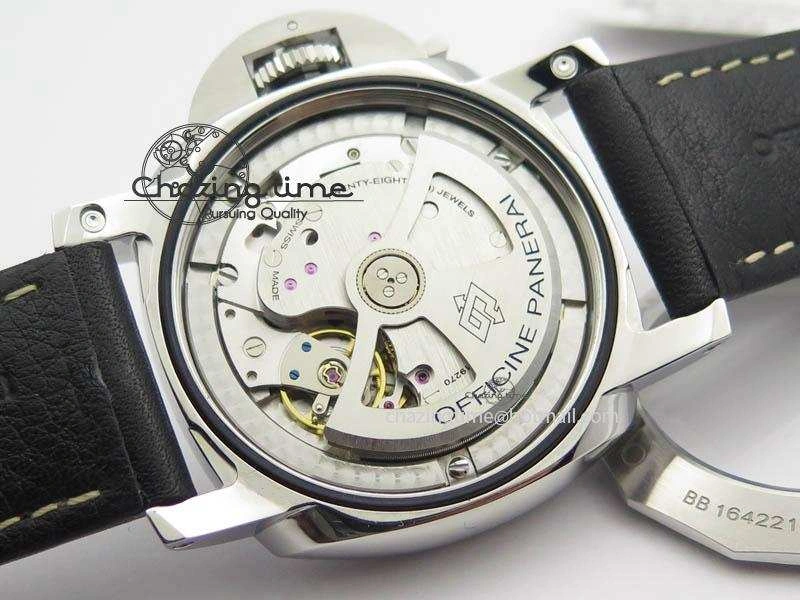 PAM499 Q VSF 1:1 Best Edition On Black Leather Strap P.9000 Super Clone Trendsetting 8447