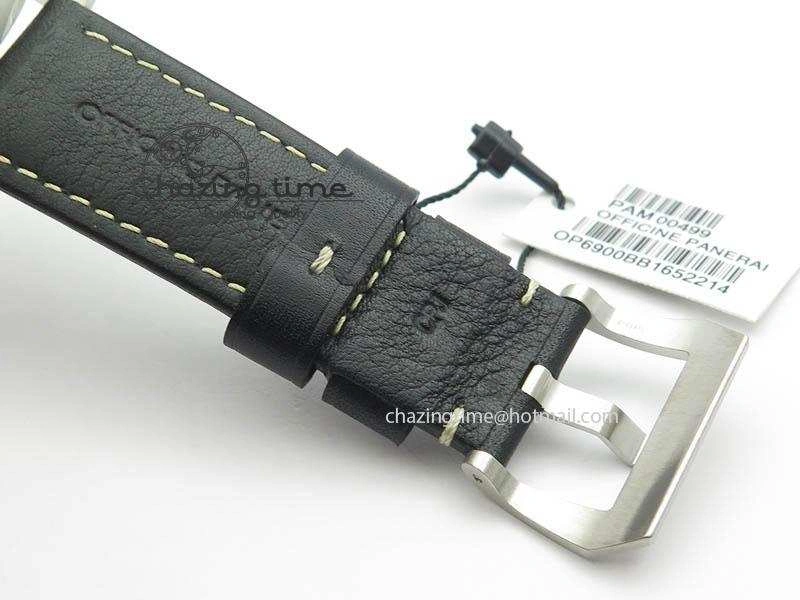 PAM499 Q VSF 1:1 Best Edition On Black Leather Strap P.9000 Super Clone Trendsetting 8447