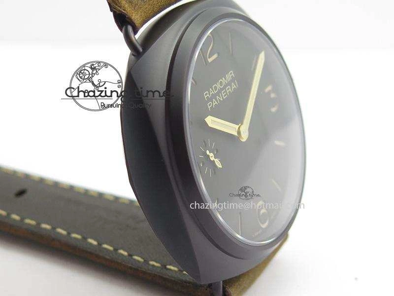 PAM504 O Radiomir Composite ZF 1:1 Best Edition On Brown Asso Strap P.3000 Super Clone Seasonal 8503