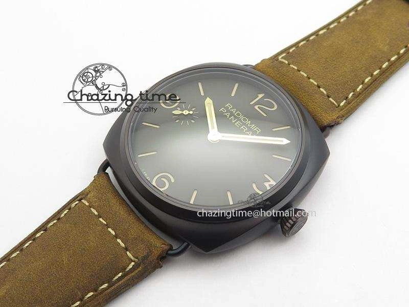 PAM504 O Radiomir Composite ZF 1:1 Best Edition On Brown Asso Strap P.3000 Super Clone Seasonal 8503