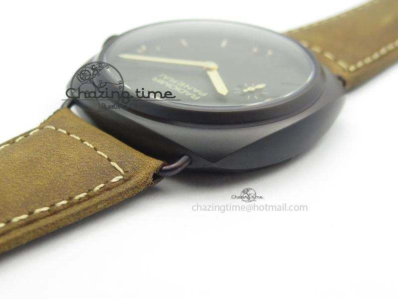 PAM504 O Radiomir Composite ZF 1:1 Best Edition On Brown Asso Strap P.3000 Super Clone Seasonal 8503