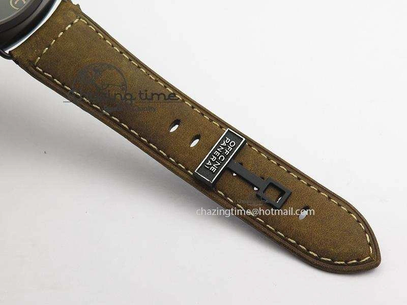 PAM504 O Radiomir Composite ZF 1:1 Best Edition On Brown Asso Strap P.3000 Super Clone Seasonal 8503