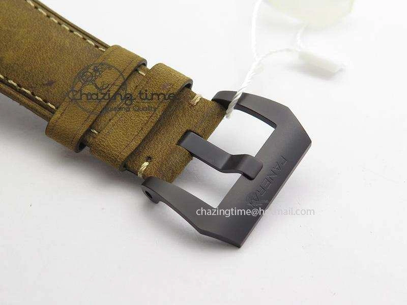PAM504 O Radiomir Composite ZF 1:1 Best Edition On Brown Asso Strap P.3000 Super Clone Seasonal 8503